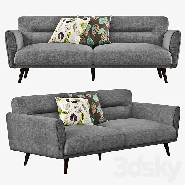 Sofa_Oksana_215x93x82_La Forma (Julia Grup) 3D Model