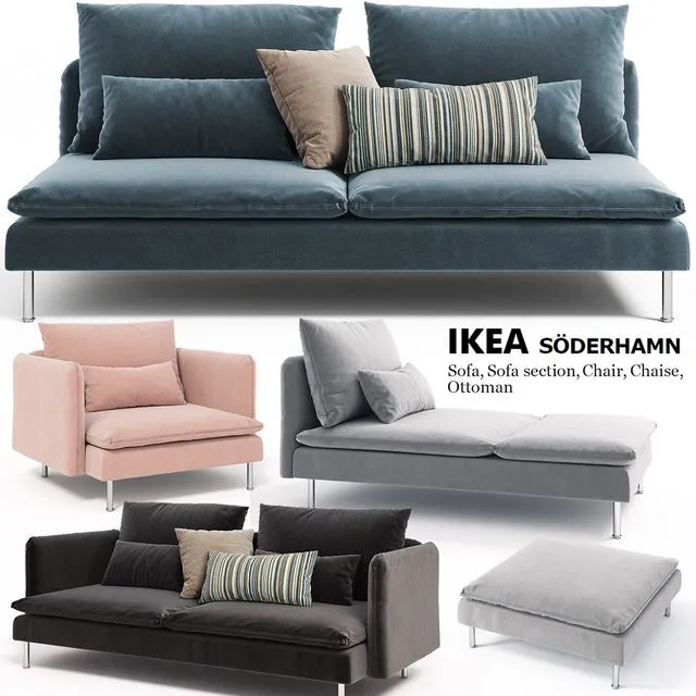 Sofas chairs couch ottoman Ikea SODERHAMN Free Download