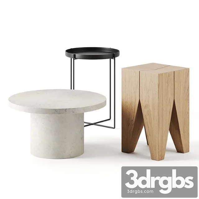 Soffee Tables Set 2 By E15 3D Model Free