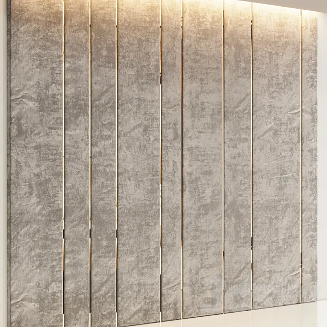 Soft beige headboard 3D Model