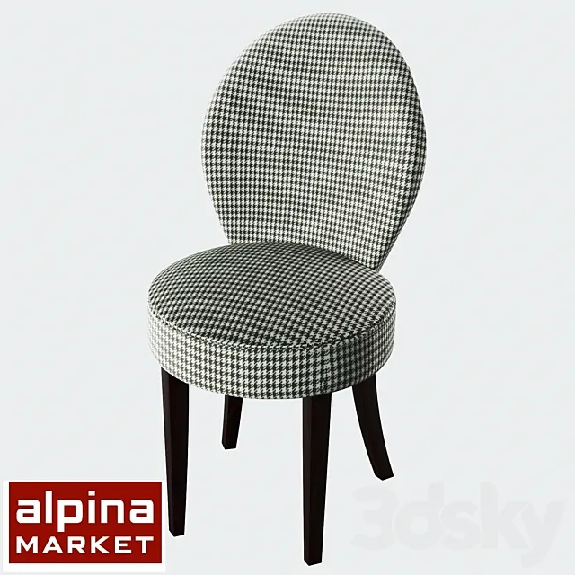 Soft chair IXORA wenge ALP _ ST-104_3 _ JamieF02 3D Model