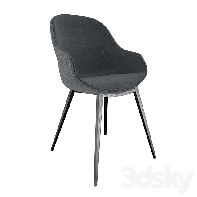 Soft chair Midj Sonny PB Q 3D Model