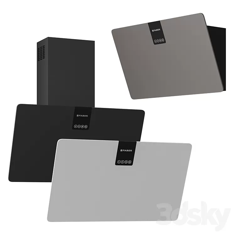 SOFT EDGE FABER | Wall hood 3D Model Free