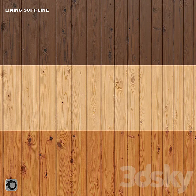 Soft Line Wall Paneling 118 mm 3D Model