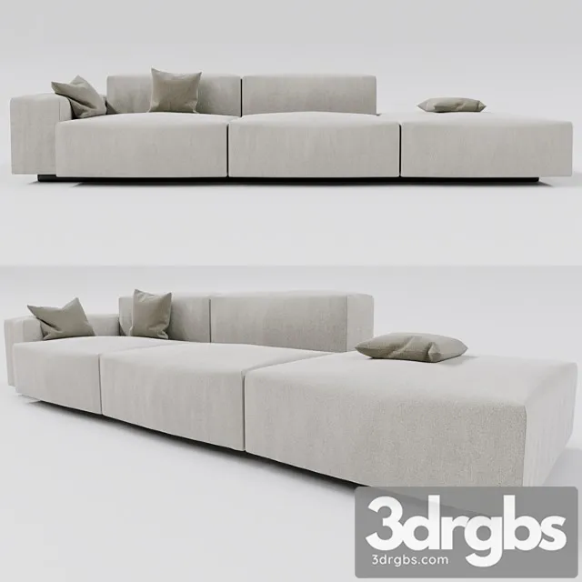 Soft modular sofa 2 3D Model Free