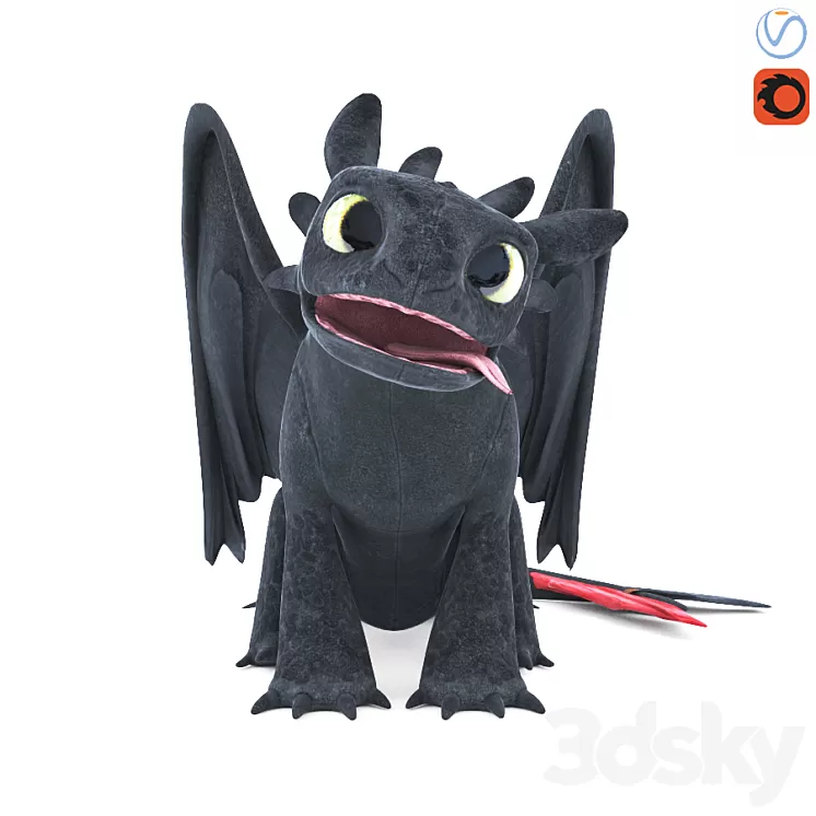 Soft toy "Bezzubik" 3D Model