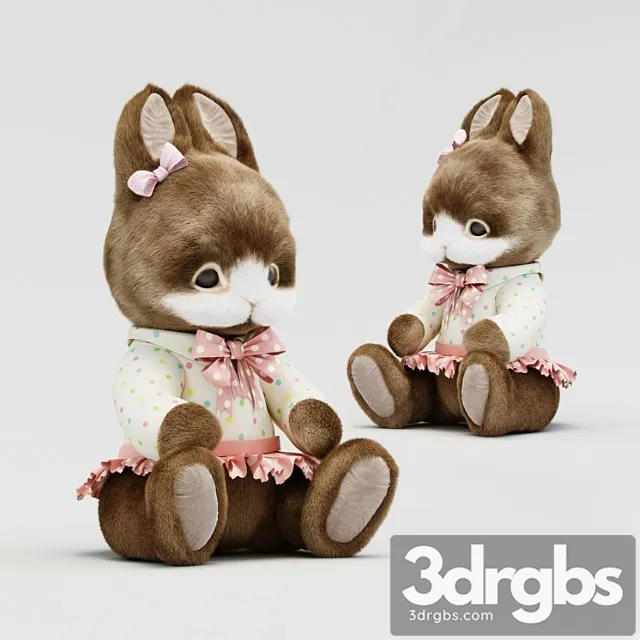 Soft Toy Bunny 1 3D Model Free