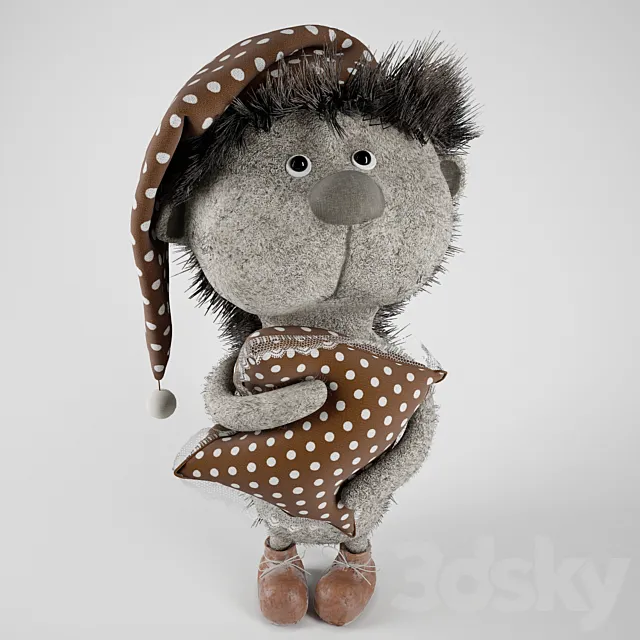 Soft toy hedgehog 3DModel