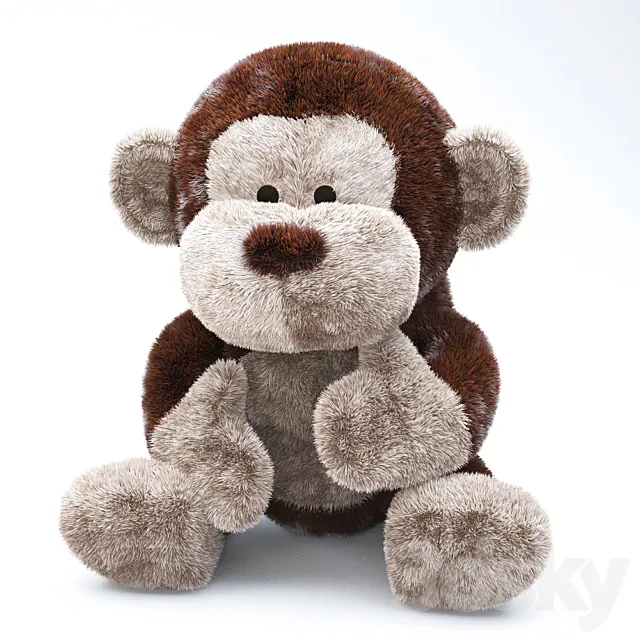 Soft toy monkey 3D Model