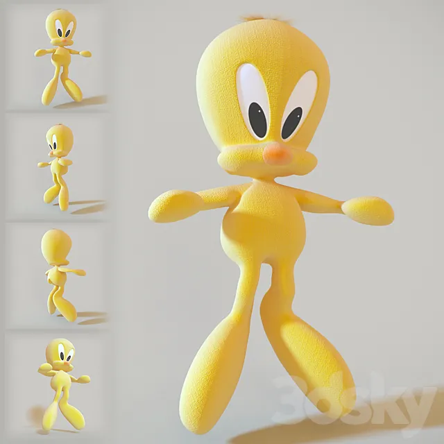 soft toy tweety 3DModel