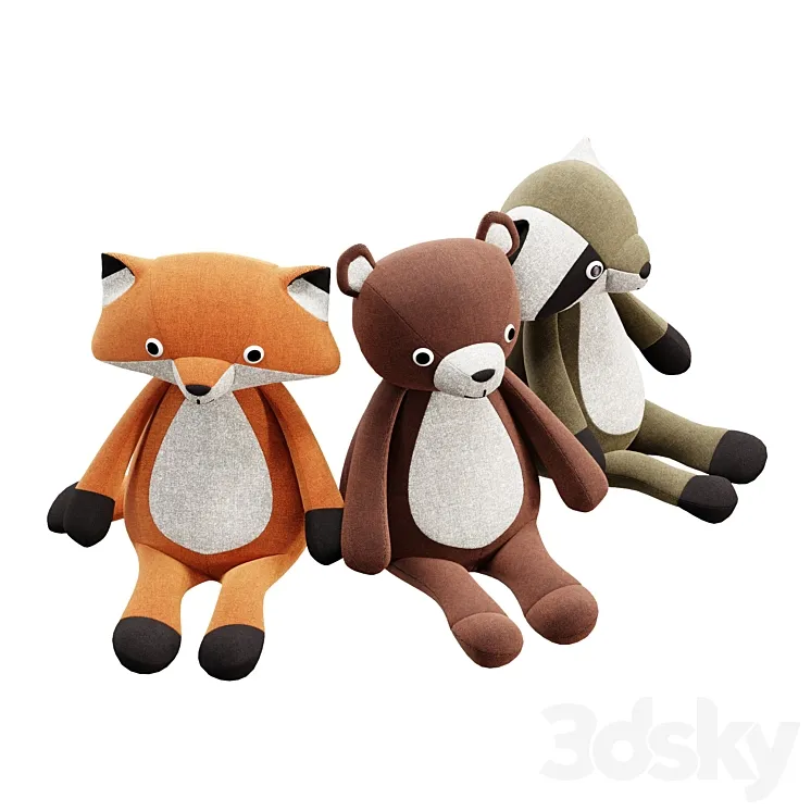 soft toys 3D Model Free