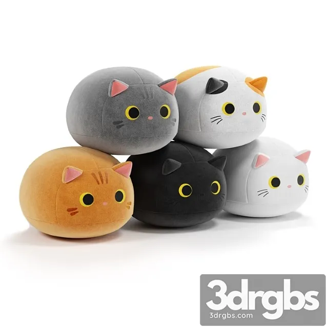 Soft Toys Cats 3D Model Free