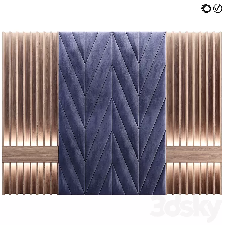 Soft wall panel 77 3D Model