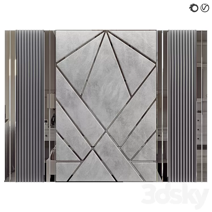 Soft wall panel 81 3D Model