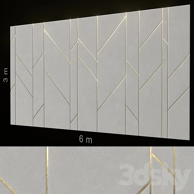Soft wall panels 264 3DModel