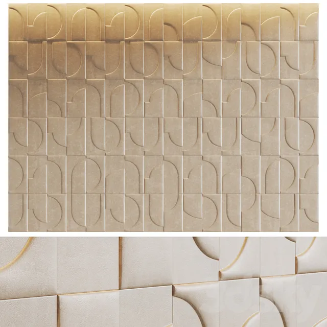 Soft wall panels Bon Ton from Studioart 3D Model