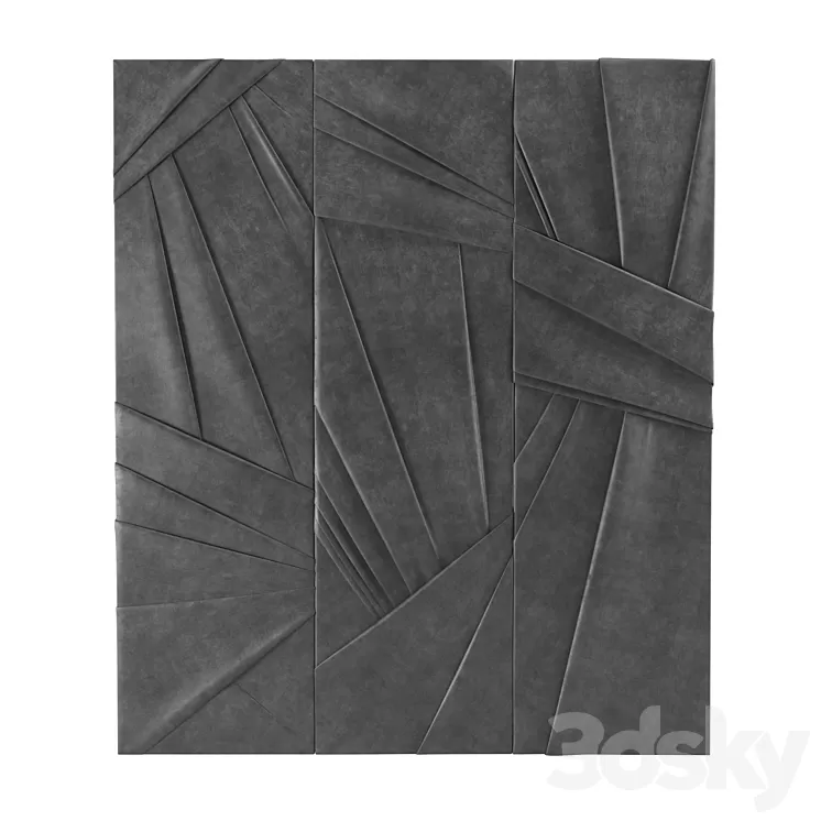 Soft wall panels MP15 3D Model