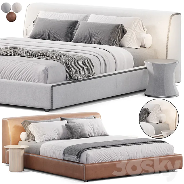 Softland bed by Lema 3D Model