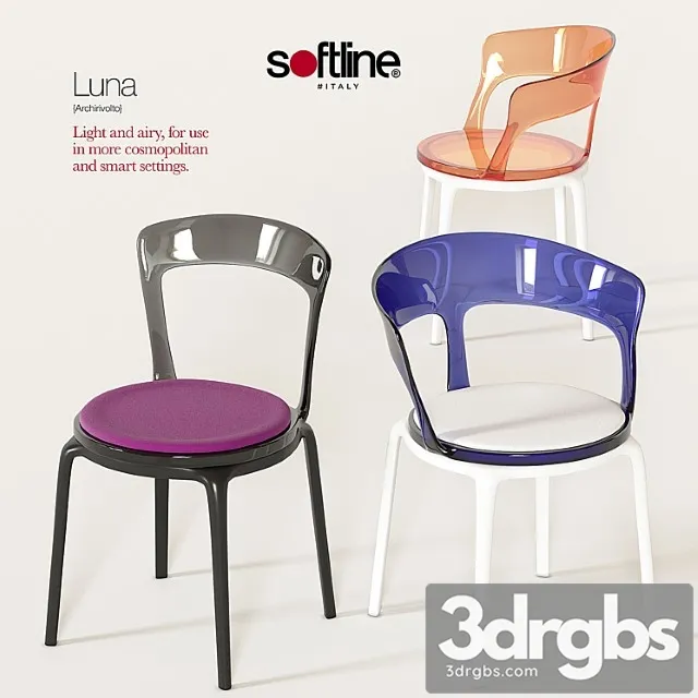 Softline Luna Chair 3D Model Free