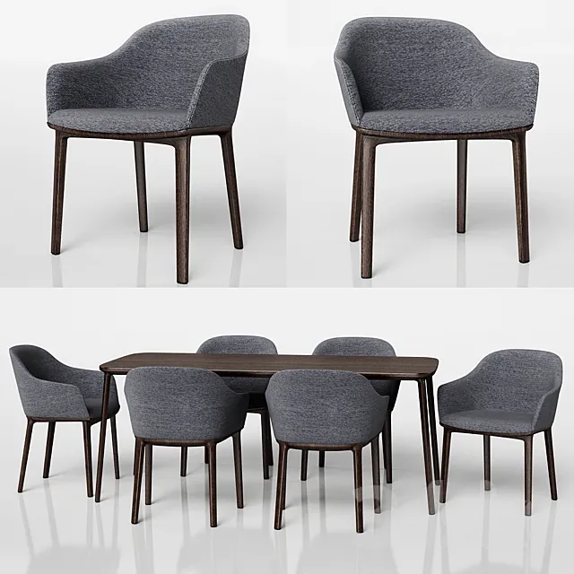 Softshell Four-Leg Chair 3DModel