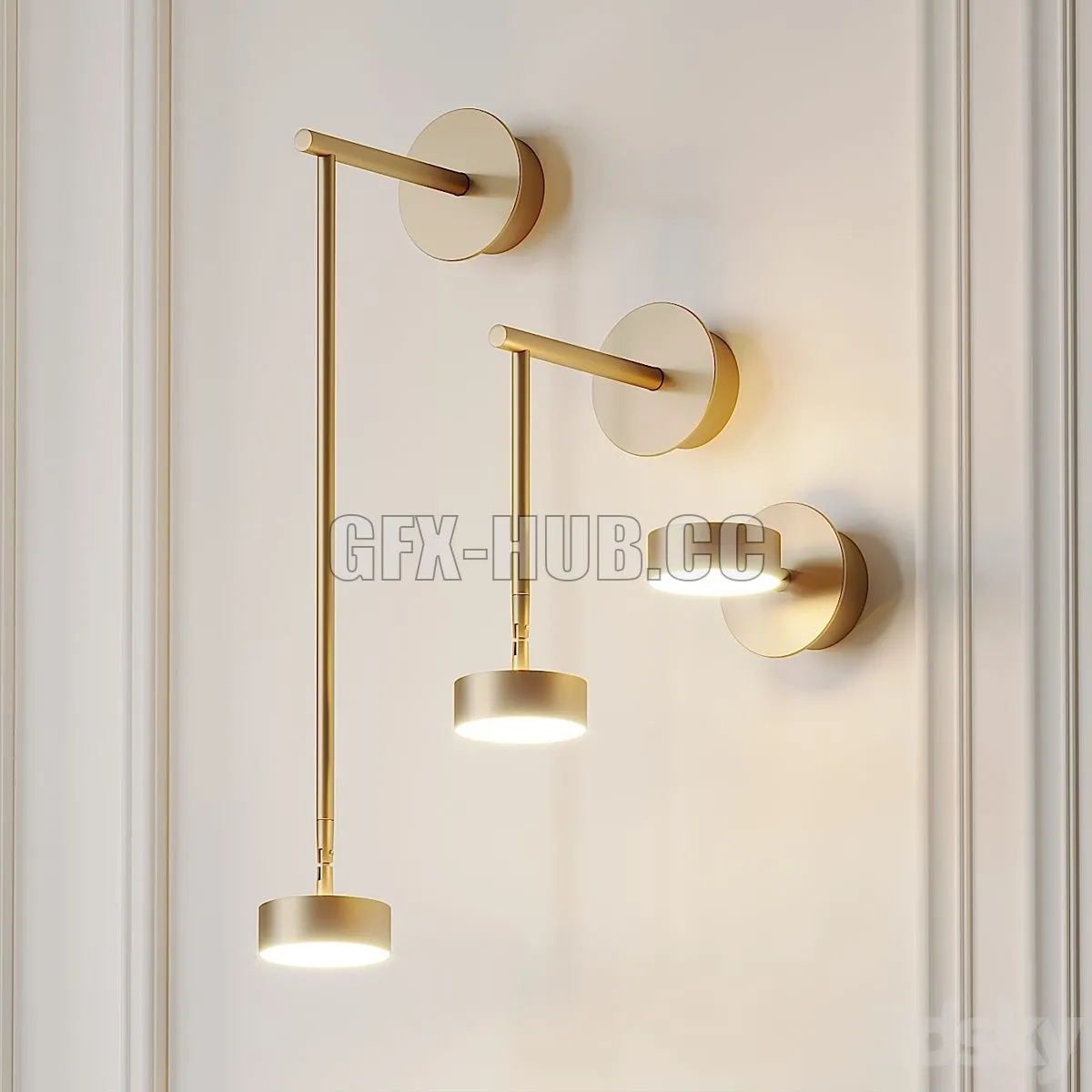 Softspot wall sconce by Giopato Coombes 3D Model
