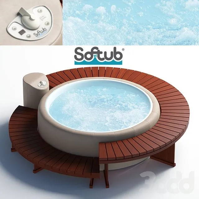 Softub exterior jacuzzi 3D Model