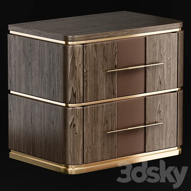 Soho Bedside Table Frato Interiors 3DModel