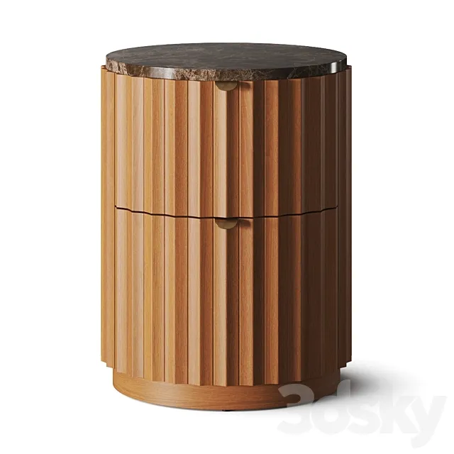 Soho Home Railton Bedside Table 3D Model