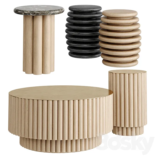 Soho Home Side Tables & Coffee Table Free Download