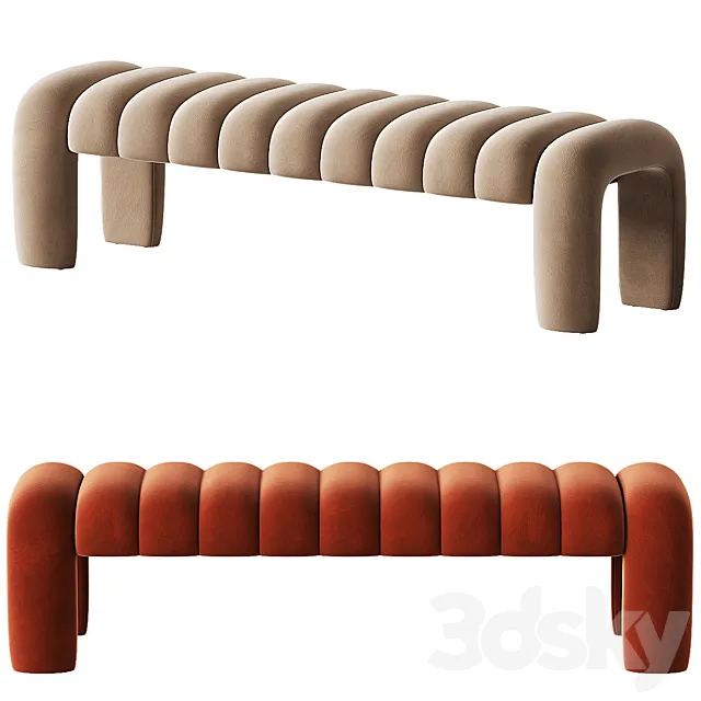 SOHO HOME Willis bench 3D Model
