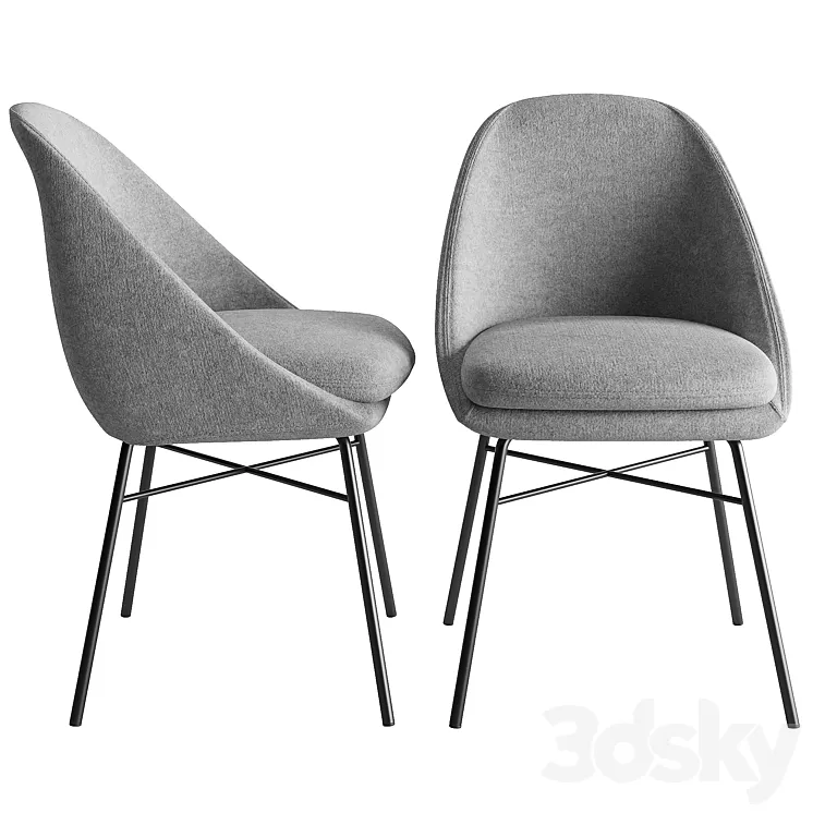 sohoConcept Avanos Cross Armchair 3D Model Free