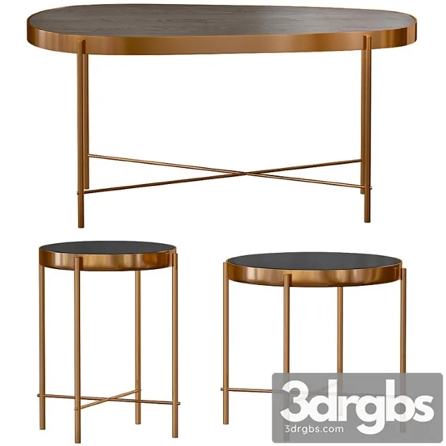 Sol marble coffee table