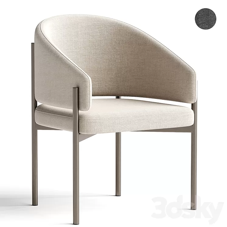 Solana Dining Chair 3D Model Free