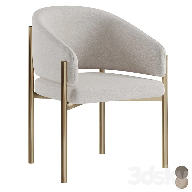 Solana Dining Chair 3D Model Free
