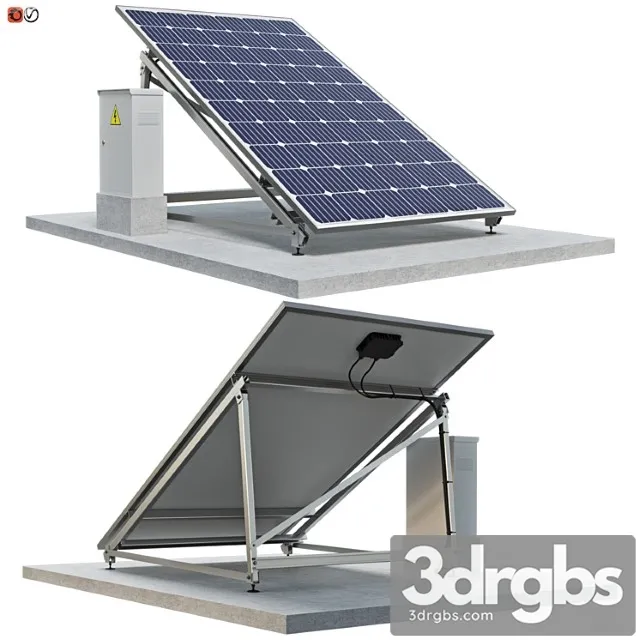 Solar panel 01 3D Model Free