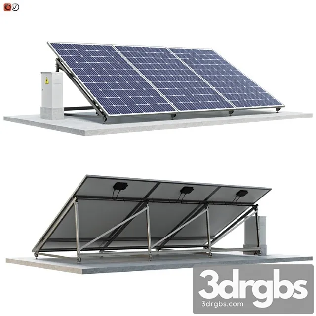 Solar panel 02 3D Model Download