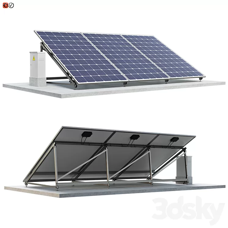Solar Panel 02 3D Model