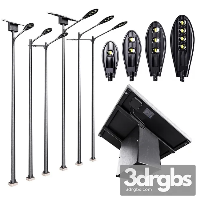 Solar powered street light