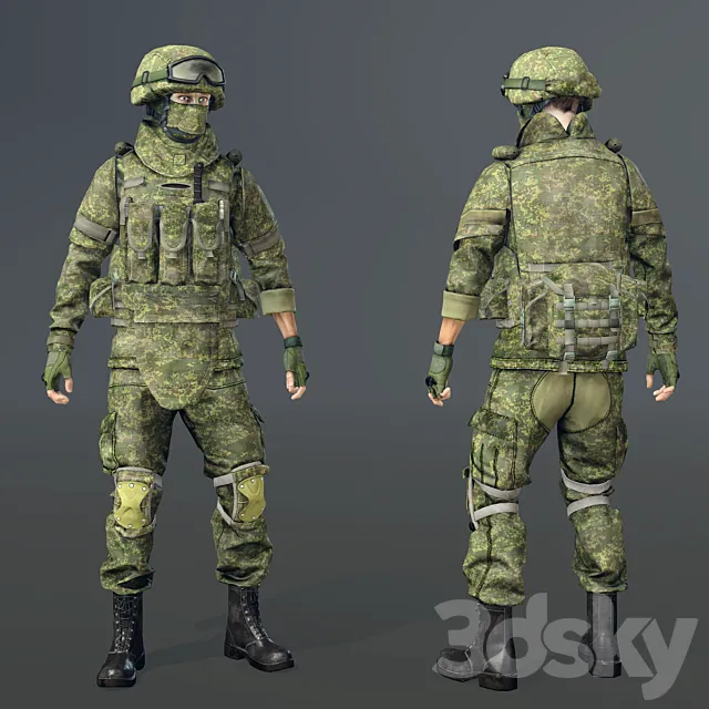 Soldier of the RF Armed Forces 3D Model