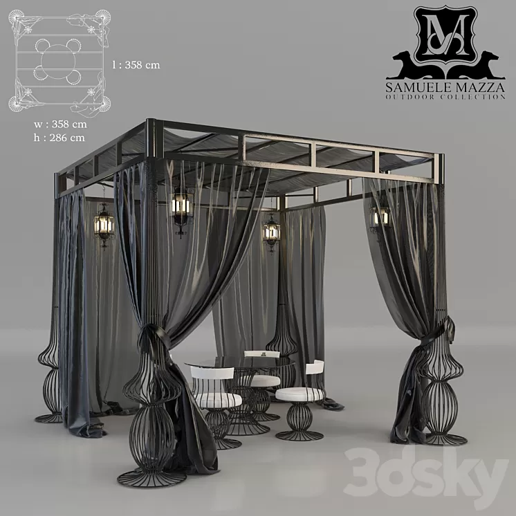 SOLE | Gazebo with sliding cover
