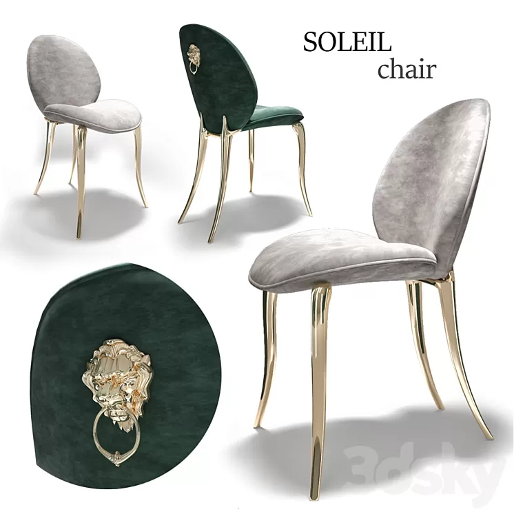 soleil chair boca do lobo 3D Model Free