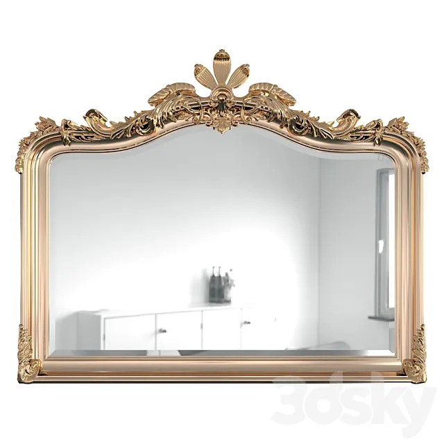Solerno Gold Mirror 3D Model