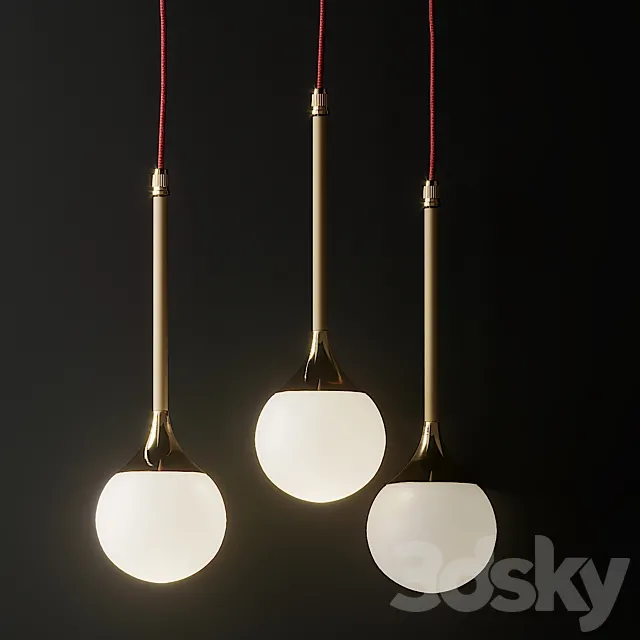 Solo and Pontil Mini Pendant Lights 3DModel