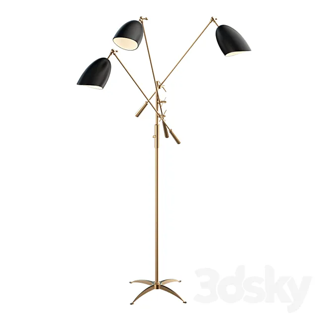 SOMMERARD TRIPLE ARM FLOOR LAMP 3DModel