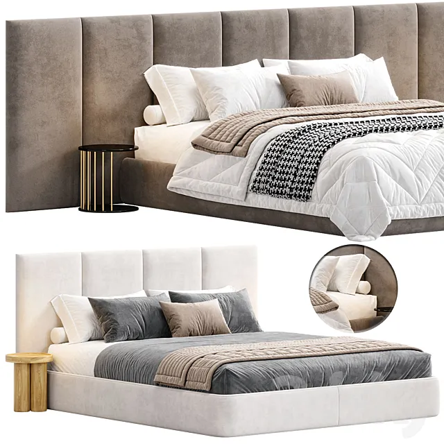 SOMMIER Bed By Flexteam 3D Model