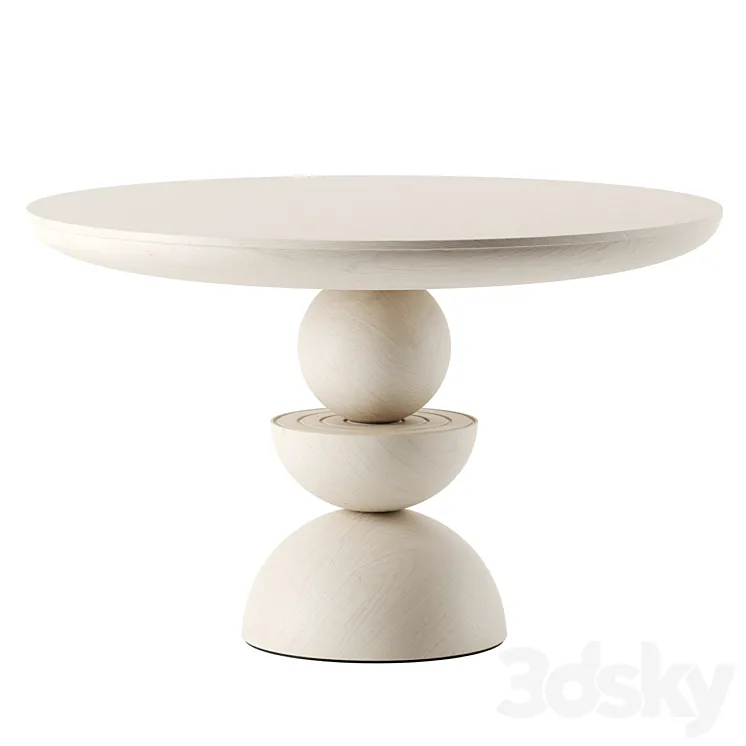 Sonali Dining Table by Anthropologie 3D Model Free