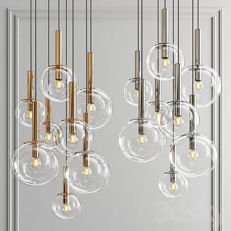 Sonneman Bubbles 8 Light Multi Pendant 3D Model