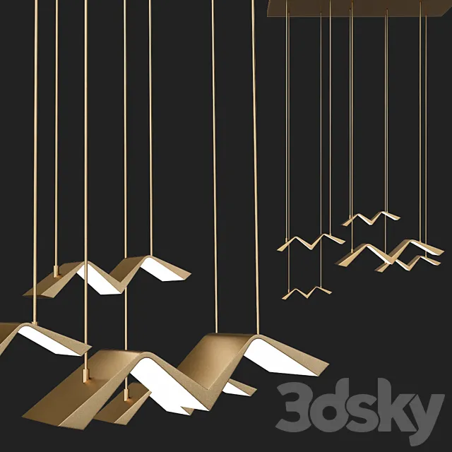 Sonny - Bird Inspired Pendant Lights 3DModel