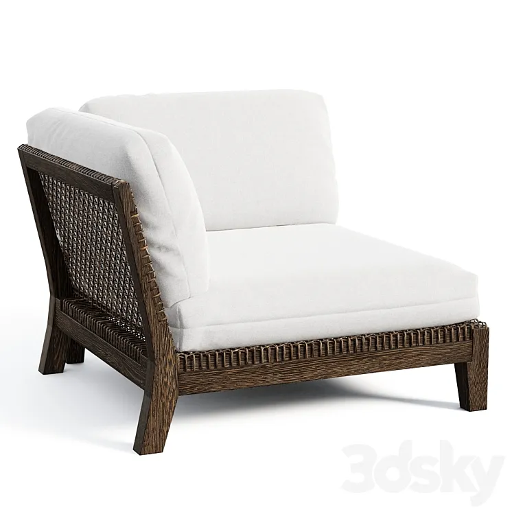 Sonoma Woven Corner Chair 3D Model Free