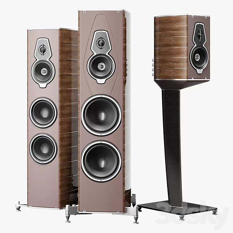 Sonus faber amati-guarneri-serafino 3D Model Free Download